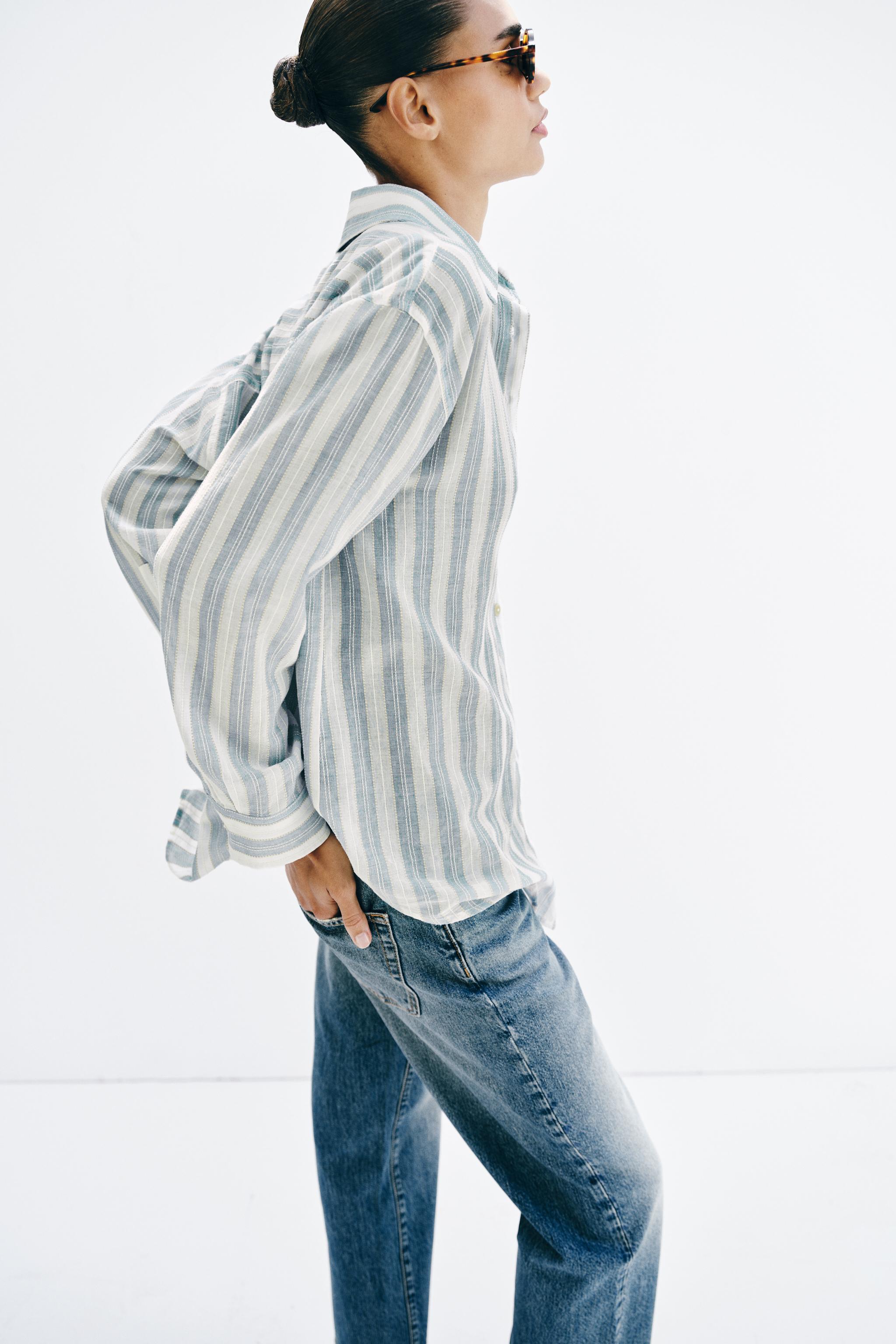 CHEMISE VOLUME À RAYURES